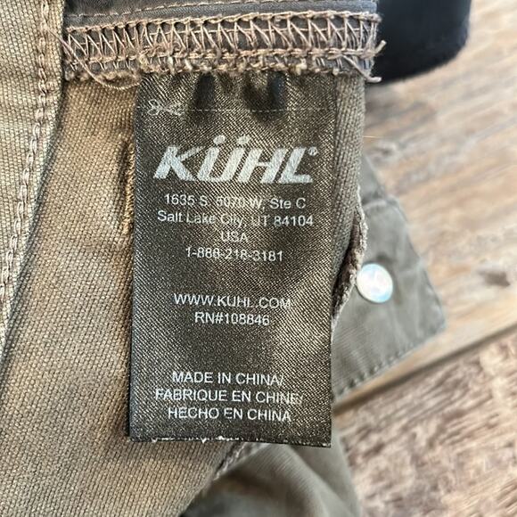 KUHL Green Outdoor Hiking Skinny Leg Pants Size 6 Short Inseam 27" - Picture 11 of 12